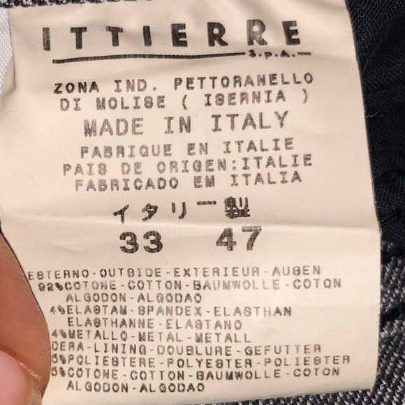 Versace Men’s Silver Metallic Grey Black Pants 33 / 47 90s Y2K - Picture 10 of 10